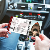 Bourgogne bruiloft uitnodiging Boarding pass ticke