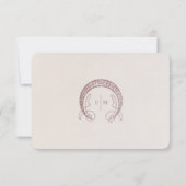 Bourgogne Calla Lily RSVP-kaart met QR-code Kaart (Achterkant)