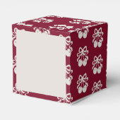 Bourgogne Cherry op Top Baby shower Bedankdoosjes (Achterkant)