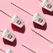 Bourgogne Cherry op Top Baby shower Papieren Bekers