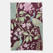 Bourgogne Chinoiserie pauwenbloem Theedoek (Verticaal)