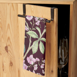 Bourgogne Chinoiserie pauwenbloem Theedoek