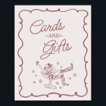 Bourgogne Cocktails Cowgirls Rodeo Kaarten en gesc Poster<br><div class="desc">Maak je klaar om je bruid in echte Nashville-stijl te vieren met dit Cocktails en Cowgirls-Collectie! Met een chique cowgirl die loungt in een cocktailglas en neutrale mauve- en bordeauxaccenten, geeft het Nashville Girls Night-vibes. Pak je laarzen en je besties, want dit wordt een feest om te onthouden! ★ Laat...</div>