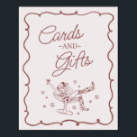 Bourgogne Cocktails Cowgirls Rodeo Kaarten en gesc Poster<br><div class="desc">Maak je klaar om je bruid in echte Nashville-stijl te vieren met dit Cocktails en Cowgirls-Collectie! Met een chique cowgirl die loungt in een cocktailglas en neutrale mauve- en bordeauxaccenten, geeft het Nashville Girls Night-vibes. Pak je laarzen en je besties, want dit wordt een feest om te onthouden! ★ Laat...</div>