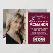 Bourgogne & Cream Afstuderen 2 Fotoaankondiging