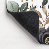 Bourgogne Cream Black Floral Muismat (Hoek)