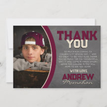 Bourgogne & Cream Chalkboard Afstudeerder Dank u k