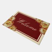Bourgogne & Cream Elegance 24 x 36-inch deurmat (Schuin)