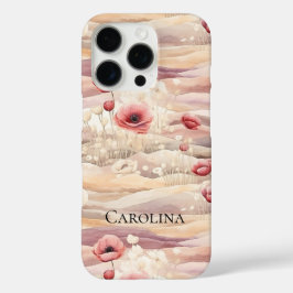 Bourgogne Cream Floral Spring Meadow iPhone 16 Pro Hoesje