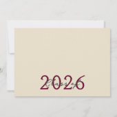 Bourgogne Cream Foto Filmstrip Afstuderen Collage Kaart (Achterkant)