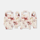 Bourgogne Cream Spring Flowers Bedankdoosjes (Uitgevouwen)