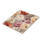 Bourgogne Cream Spring Flowers Love Tegeltje (Zijkant)