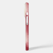 Bourgogne Cream Stripes Butterfly Case-Mate iPhone Case (Achterkant / Links)