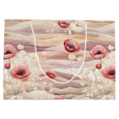 Bourgogne Crème Blush Floral Vrijgezellenfeest Groot Cadeauzakje (Achterkant)