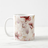 Bourgogne Crème Floral Koffiemok (Links)