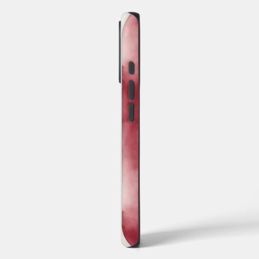 Bourgogne Crème Stripes Case-Mate iPhone Case (Achterkant / Links)