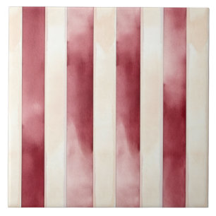 Bourgogne Crème Stripes Tegeltje