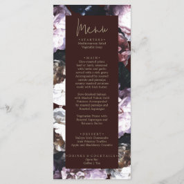 Bourgogne Custom Bloemen Bruiloft Menu