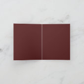 Bourgogne Deep Red Custom Branded Bedankkaart (Binnen)