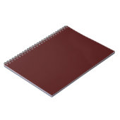 Bourgogne Deep Red Custom Branded Notitieboek (Linkerzijde)