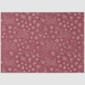 Bourgogne Doodle Christmas Sleigh Pattern Tissuepapier (Voorkant)