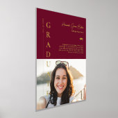 Bourgogne | Eenvoudig Afstuderen Foto & Quote Folie Afdrukken (Laagn)