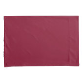 Bourgogne (effen kleur) kussensloop (Voorkant-Rechts)