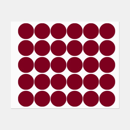 Bourgogne (effen kleur) labels (Vel)