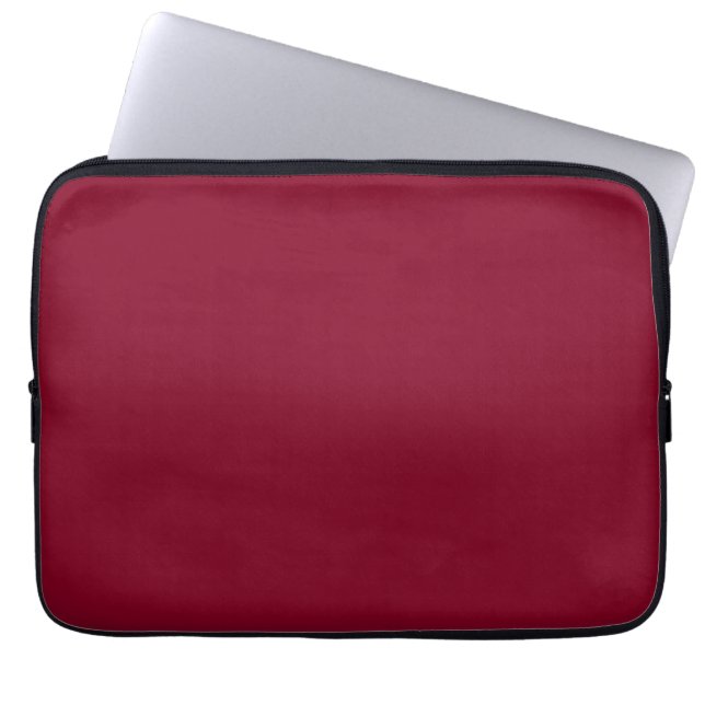 Bourgogne (effen kleur) laptop sleeve (Voorkant)
