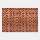 Bourgogne Elegant Goud Geometrisch Arabisch Eid ka Inpakpapier Vel (Voorkant)