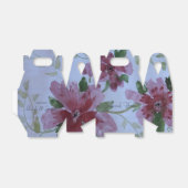 Bourgogne Elegante Aquarel Bedankdoosjes (Uitgevouwen)