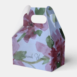 Bourgogne Elegante Aquarel Bedankdoosjes