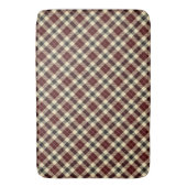 Bourgogne en Black Tartan Pset Badmat (Voorkant Verticaal)
