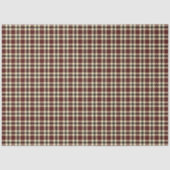 Bourgogne en Black Tartan Pset Tissuepapier (Voorkant)