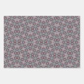 Bourgogne en Blauwgroen inpakpapier vellen set van (Voorkant 3)