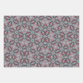 Bourgogne en Blauwgroen inpakpapier vellen set van (Voorkant)