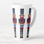 Bourgogne en Blue Nutcrackers met Drums Latte Mok (Rechterhoek)