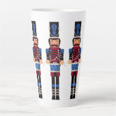 Bourgogne en Blue Nutcrackers met Drums Latte Mok (Voorkant)