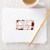 Bourgogne en Blush-Adresetiketten Etiket (Insitu)