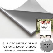 Bourgogne en Blush Floral, niet-aangesloten ceremo Poster