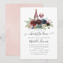 Bourgogne en Blush Roze Wijnproeverij Uitnodiging