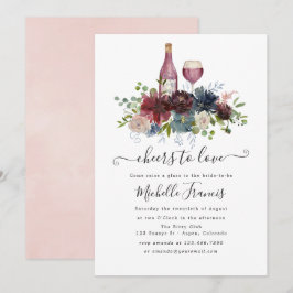 Bourgogne en Blush Roze Wijnproeverij Uitnodiging