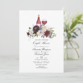 Bourgogne en Blush Wine-deegcoupeschower Kaart (Staand voorkant)