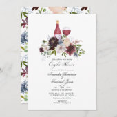 Bourgogne en Blush Wine-deegcoupeschower Kaart (Voorkant / Achterkant)