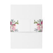 Bourgogne en brutale bruiloft uitnodigingen wikkel (Achterkant Voorbeeld)