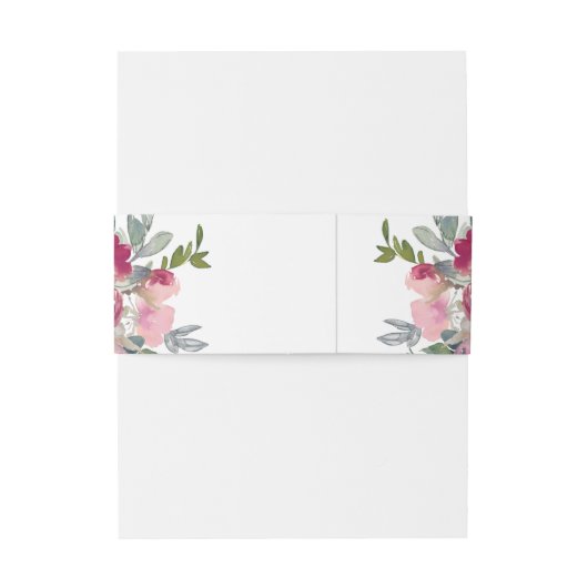 Bourgogne en brutale bruiloft uitnodigingen wikkel (Achterkant Voorbeeld)