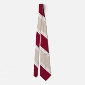 Bourgogne en champagne met diagonaal-strips stropdas (Achterkant)
