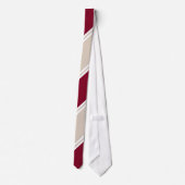 Bourgogne en champagnekleurig stropdas (Achterkant)