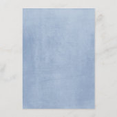 Bourgogne en Dusty Blue Wedding Informatie Gast Informatiekaartje (Achterkant)