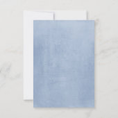 Bourgogne en Dusty Blue Wedding RSVP (Achterkant)